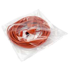 Vlakke plastic zakken van 30 tot 65 cm breed (per 100 stuks)